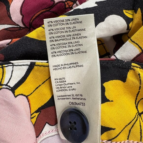 Maeve by Anthropologie The Colette Boho Floral Wide Leg Pants Women Size 26 - Picture 6 of 13